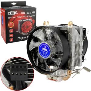 Cooler Game Duplo Fan Com 15 Leds Para CPU Azul DX-9115d DX-9115D DEX