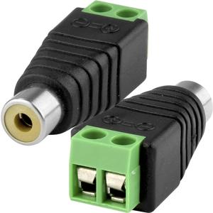 Conector Rca Femea Com Borne - Cftv Audio Video Rca GENERICO