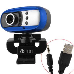 Web Cam Para Pc 16Mb Com Microfone led Azul N-300MV - OEM N-300MV INFOKIT