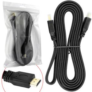 Cabo Hdmi 1,80MT 1.4 Com Malha Achatado Hdtv hdmi TOMATE