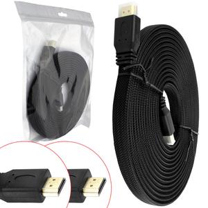 Cabo Hdmi 10 Metros 1.4 Macho Para Macho Com Malha Achatado Hdtv hdmi TOMATE