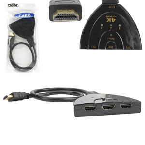 Hub Switch Hdmi 3 Entrada e 1 Saídas Com Cabo DEX HH-104 HH-104 DEX