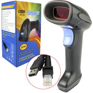 Leitor Código De Barras e Boleto Laser Cabo USB 1,8 Metros DX-190 DX-190 DEX