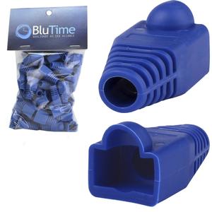 Capa De Borracha Rj45 Plug Pacote 50uni Cor Azul capa DEX