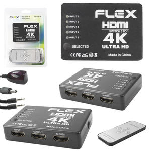 Switch Hdmi 1.4 5 Entradas E 1 Saída 4K FX-HUB-4K flex