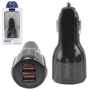 Carregador Turbo Veicular 5.1A Com 2 Saídas USB Fêmea Shinka SH-C002 SH-C002 SHINKA