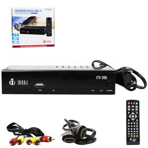 Conversor Digital Para TV Com HDMI RCA USB 3D e Visor LED ITV-300 ITV-300 INFOKIT