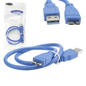 Cabo USB 3.0 Am Micro Para HD Externo E Derivados 0,50 centímetros DEX SA-05 DEX
