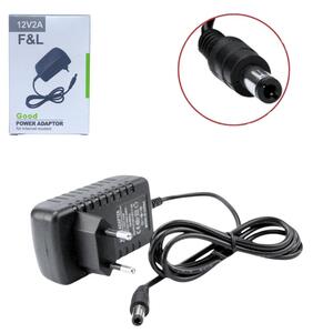 Fonte para cftv Pino P4 12V 2A 50/60Hz DC Pino Macho 12V 2A GENERICO