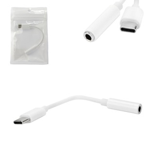 Adaptador de Fone de ouvido USB-C 3.1 Macho para P2 Fêmea para Fone de Ouvido Estéreo USB-C USB-C GENERICO