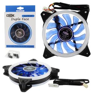 Cooler Fan Dupla Face 120Mm Com 30 Leds Azul DX-12D DEX DX-12D DEX