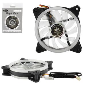 Cooler Fan Dupla Face 120Mm Com 30 Leds Branco DX-12D DX-12D DEX