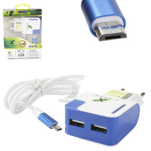 Carregador V8 Com 2 Portas USB 3.1A Sortidos Ultra Rápido De Tomada Sortidos XC-UR11 X-CELL