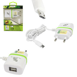 Carregador V8 Com 1 Porta USB 2.8A de Tomada Ultra Rápido ANATEL X-CELL XC-V8-GLX XC-V8-GLX X-CELL