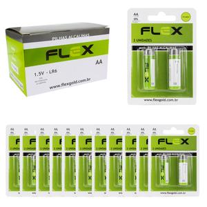 Pilhas Alcalinas AA 1.5V Contem 12 Cartelas FX-AAK2 FLEX FX-AAK2 flex