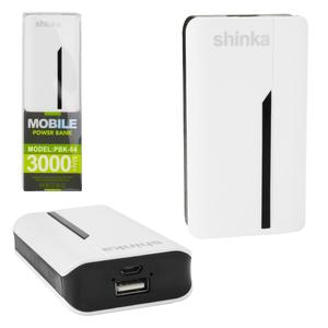 Carregador Portátil 1 Entrada USB 3000mAh Shinka PBK-04 PBK-04 SHINKA