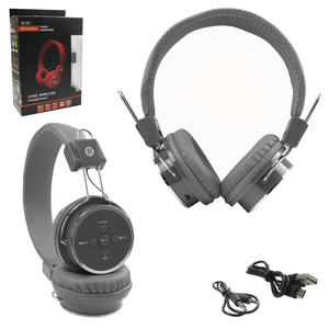 Headphone Bluetooth Com Entrada SD Card P2 E Rádio FM Cor Cinza B-05 A-B05 GENERICO