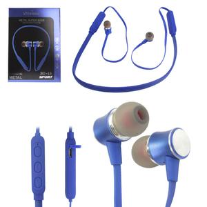 Fone de Ouvido Wireless com Imã Magnético Metal Super Bass Azul BT-16 BT-16 GENERICO