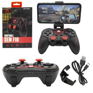 Controle Sem Fio Bluetooth Gamepad Para Android e IOS Knup KP-4041 KP-4041 KNUP