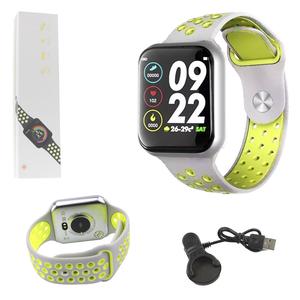 Relógio Inteligente Smartwatch F8 Bluetooth Cinza e Verde SMART BRACELET GENERICO