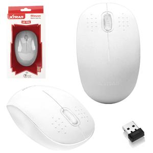 Mouse Wirelles Óptico Com Scroll 1600 Dpi 10 Metros de Alcance Branco XTRAD XD-606 XD-606 XTRAD