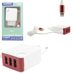 Carregador Iphone 5.8A Com 3 Entradas USB ALTOMEX AL-G5098-5G AL-G5098-5G ALTOMEX