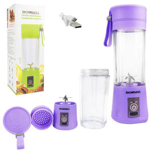 Mini Liquidificador Portatil Recarregavel Roxo Leve 380ML HM-03 GENERICO