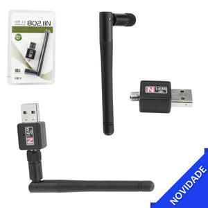 Adaptador Antena Wireless USB WiFi 900Mbps 802.11N 802.11N GENERICO