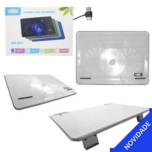 Suporte Para Notebook Com Cooler 140Mm Fan Silencioso Até 15.6 Polegadas Branco DEX DX-001 DX-001 DEX