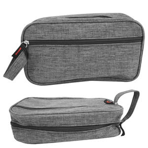 Necessaire Masculina Estojo De Viagem Organizador Retangular CINZA HN81433 GENERICO