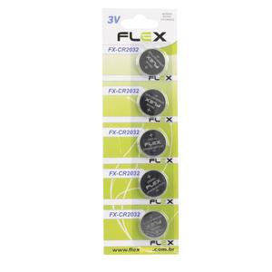 Bateria 3V 5 Unidades FX-CR2032 FLEX FX-CR2032 flex