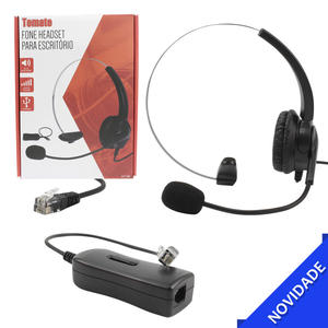 Fone Headset Para Escritório Com Ajuste de Volume MT-1011 TOMATE MT-1011 TOMATE