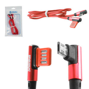 Cabo V8 USB 3.0A 1 Metro Vermelho CB-V8-90 SHINKA