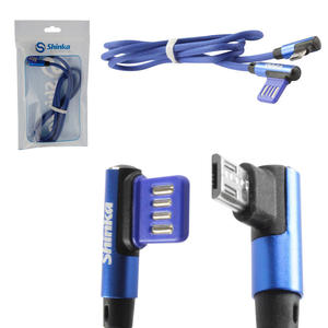 Cabo V8 3.0A USB 1 Metro Azul SHINKA CB-V8-90 CB-V8-90 SHINKA