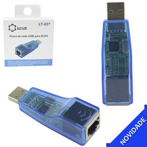 Adaptador Placa De Rede USB Externa Rj45 10/100 Sem CD LOTUS LT-227 LT-227 LOTUS
