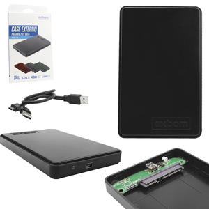 Case Externo USB 2.0 Para HD 2.5 SATA Preto CGHD-20 EXBOM CGHD-20 EXBOM