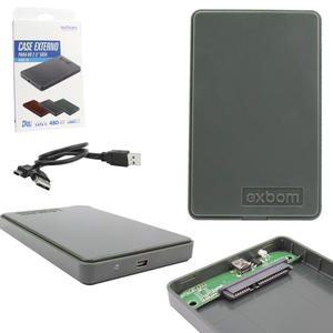 Case Externo USB 2.0 Para HD 2.5 SATA Verde CGHD-20 EXBOM CGHD-20 EXBOM