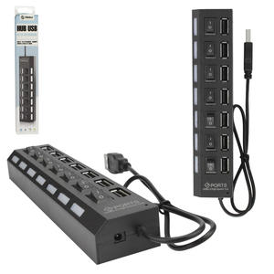 Hub USB 2.0 Com 7 Portas Liga E Desliga Até 500GB SHINKA HUB-7P SHINKA