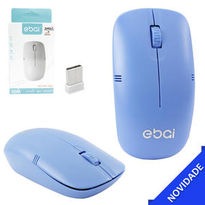 Mouse Sem Fio 2.4G 1600Dpi Azul EBAI FZF-1923 FZF-1923 EBAI