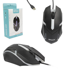 Mouse Gamer Óptico com Fio 1600 Dpi Preto EBAI FZF-1920 FZF-1920 EBAI