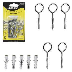 Ganchos Com Buchas 6 3.3MM x 53MM 5 Unidades EMAVI GANCHO EMAVI