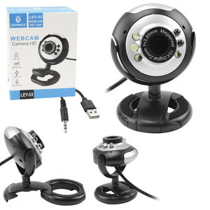 Webcam HD 640X480P USB 2.0 Com 6 Leds e Microfone LEY-53 LEHMOX