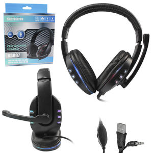 Headphone Gamer Com Iluminação LED Com Controle De Volume Preto KONIGSAIGG K8007 K8007 KONIGSAIGG