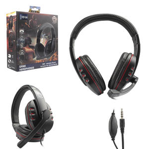 Headphone gamer com iluminação LED com controle de volume vermelho EBAI FZF-G4 FZF-G4 EBAI