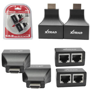 Extensor Hdmi 3D 30 Metros Via Cabo De Rede Utp Rj45 Cat5E 6 Rj45 XTRAD XT-2201 XT-2201 XTRAD