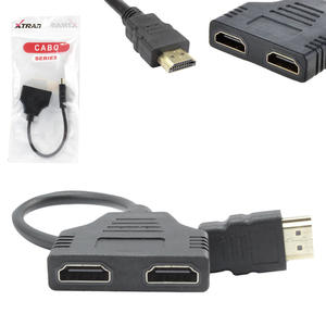 Cabo Adaptador Duplicador HDMI 1 Entrada 2 Saídas XTRAD XT-2010 XT-2010 XTRAD