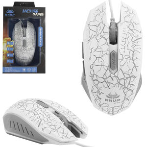Mouse Gamer 2400 dpi 6 Botões Com Led Branco KNUP KP-V16 KP-V16 KNUP