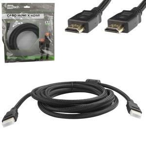 Cabo HDMI 1.4 Macho para Macho Com Malha 3 metros MBTECH MB81113 MB81113 MB TECH