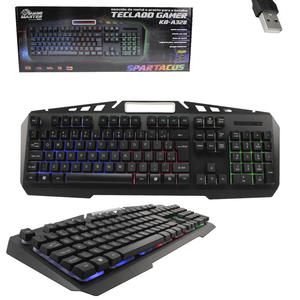 Teclado Gamer Semi Mecânico USB Led 3 Cores KMEX KB-A328 KB-A328 KMEX