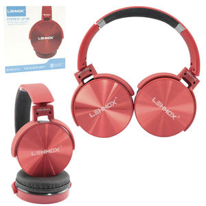 Headphone Wireless Com Microfone Vermelho LEHMOX LEF-950 LEF-950 LEHMOX